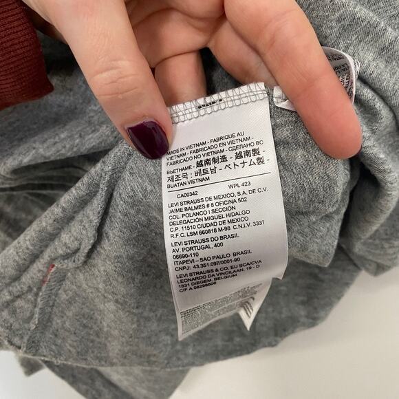 Levi's Gray Graphic Short Sleeve Top Size XXL - Picture 3 of 5